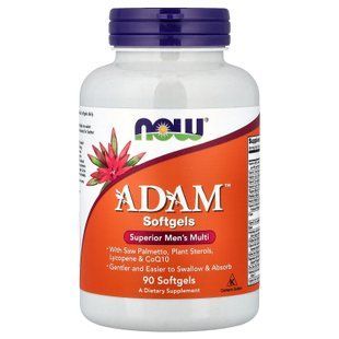 NOW Adam Superior Men's Multi 90 рідких капсул Вітаміни для чоловіків