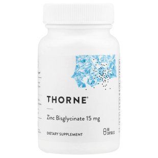 Thorne Zinc Bisglycinate 15 mg 60 caps Цинк