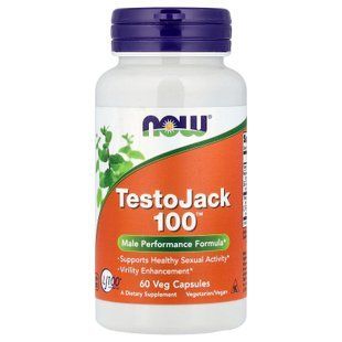 NOW TestoJack 100 60 растительных капсул Трибулус