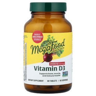 MegaFood Vitamin D3 2,000 IU 60 таб Вітамін D