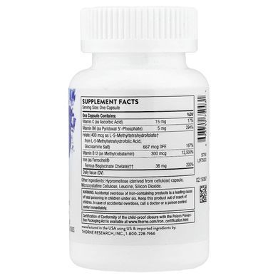 Thorne Advanced Iron Complex 60 Capsules Железо