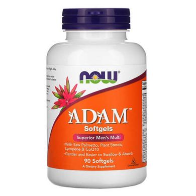 NOW Adam Superior Men's Multi 90 рідких капсул Вітаміни для чоловіків