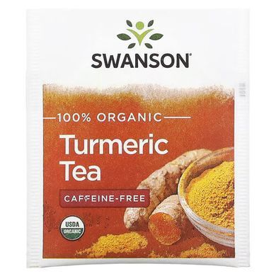 Swanson 100% Organic Turmeric Tea 20 пакетиків Чай та Кава