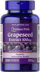 Puritan's Pride Grapeseed Extract 100 mg 200 капс Виноградна кісточка