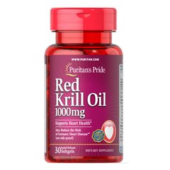 Puritan's Pride Red Krill Oil 1000 mg 30 капсул