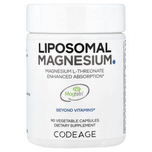 Codeage Liposomal Magnesium L-Threonate 90 рослинних капсул Магній