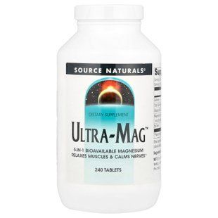 Source Naturals Ultra-Mag 240 таблеток Магній