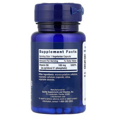 Life Extension Pyridoxal 5'-Phosphate 100 mg 60 Vegetarian Capsules Пиридоксин (B-6)