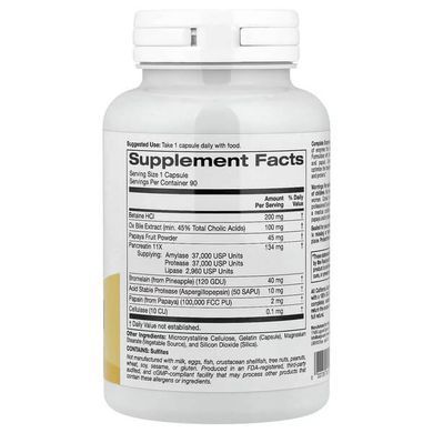 California Gold Nutrition Complete Enzymes 90 capsules Энзимы