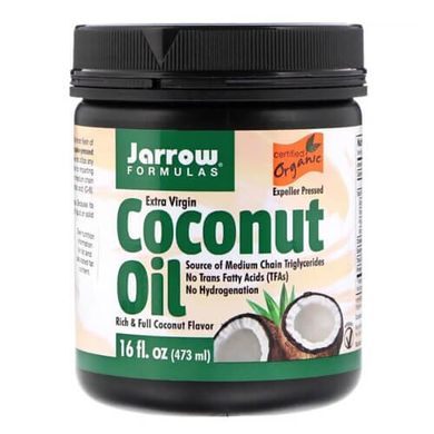 Jarrow Formulas Organic Extra Virgin Coconut Oil 473 грамма Кокосовое масло