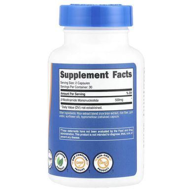 Nutricost NMN 60 капсул Ніацин (B-3)