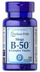 Puritan's Pride Vitamin B-50 Complex 100 таб. Комплекс вітамінів групи В