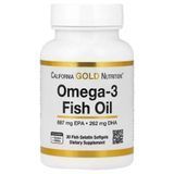 California Gold Nutrition Omega-3 Fish Oil 30 рідких капсул Омега-3