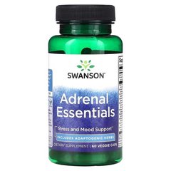 Swanson Adrenal Essentials 60 капсул Підтримка наднирників