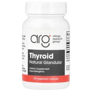 Allergy Research Group Thyroid Glandular 40 mg 100 рослинних капсул Підтримка щитовидної залози