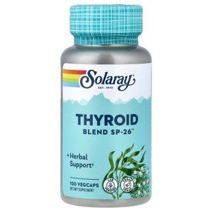 Solaray Thyroid Blend SP-26 100 капсул Комплекси для підтримки щитовидки