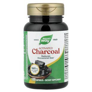 Nature's Way Activated Charcoal 100 капсул Активоване вугілля
