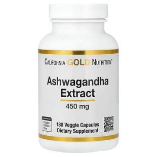 California Gold Nutrition Ashwagandha 450 mg 180 капс. Ашваганда