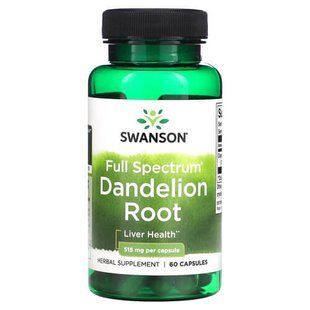 Swanson Dandelion Root Full Spectrum 515 mg 60 Caps Другие экстракты