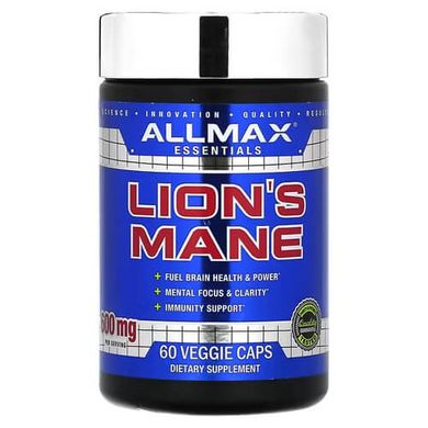 ALLMAX Lion's Mane 600 mg 60 капсул Гриби