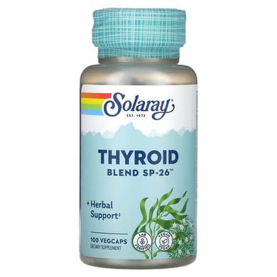 Solaray Thyroid Blend SP-26 100 капсул Комплекси для підтримки щитовидки