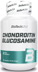 Biotech USA Chondroitin & Glucosamine 60 капсул Глюкозамін і хондроїтін