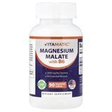 Vitamatic Magnesium Malate with B6 90 рослинних таблеток Магній