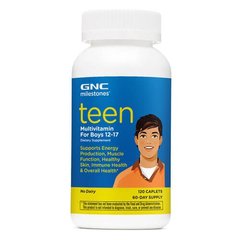GNC Teen Multivitamin For Boys 12-17 120 табл Комплекси для підлітків
