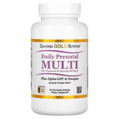 California Gold Nutrition Prenatal MultiVitamin 60 капсул Вітаміни для вагітних