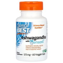 Doctor's Best Ashwagandha with Sensoril 125 mg 60 капс. Ашваганда