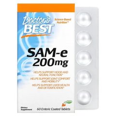 Doctor's Best SAMe 200 mg 60 таблеток SAM-e