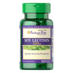 Puritan's Pride Soy Lecithin 520 mg 100 капс Лецитин