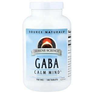 Source Naturals Serene Science&reg; GABA 750 mg 180 tablets GABA