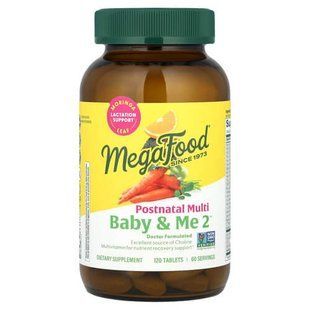 MegaFood Baby & Me Postnatal Multi 120 табл Витамины для беременных