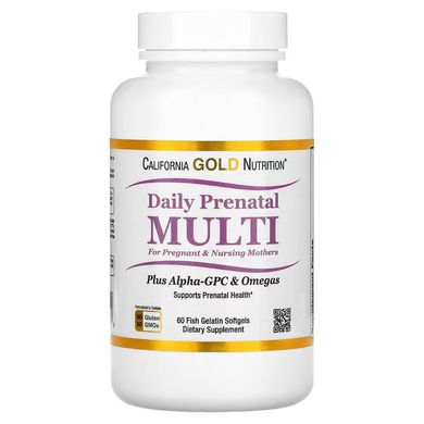 California Gold Nutrition Prenatal MultiVitamin 60 капс Витамины для беременных