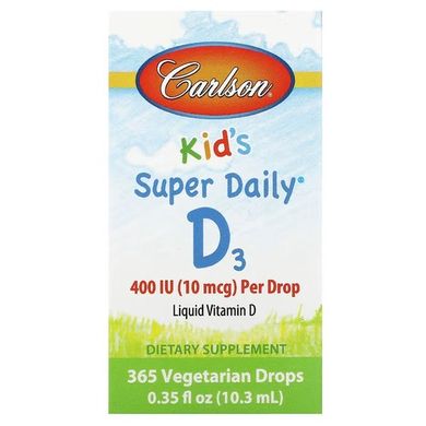 Carlson Kids Super Daily D3 400 IU 10.3 мл Витамин D