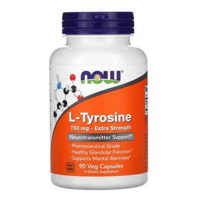 NOW Tyrosine 750 мг 90 капсул