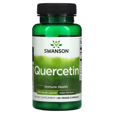 Swanson Quercetin 475 mg 60 растительных капсул Кверцетин