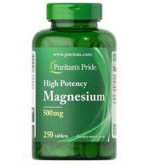 Puritan's Pride Magnesium 500mg 250 таблеток Магній