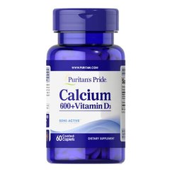 Puritan's Pride Calcium + Vitamin D3 60 табл