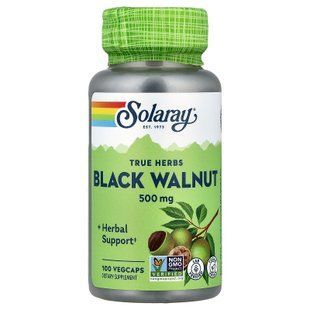 Solaray Black Walnut 500 mg 100 капсул Чорний горіх