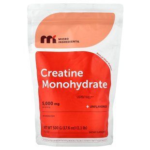 Micro Ingredients Creatine Monohydrate Powder 500 g