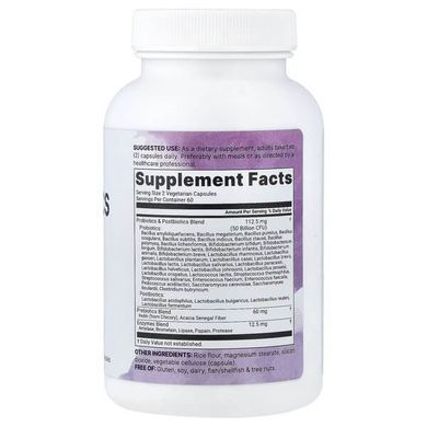 Micro Ingredients Probiotics 120 растительных капсул Пробиотики и пребиотики