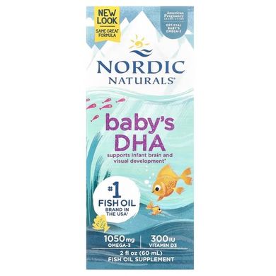 Nordic Naturals Baby's DHA 60 мл Омега-3 для дітей