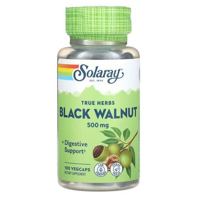 Solaray Black Walnut 500 mg 100 капсул Чорний горіх