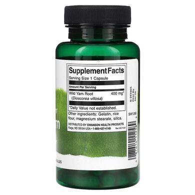 Swanson Wild Yam Full Spectrum 400 mg 60 капс. Другие экстракты
