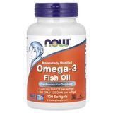 NOW Omega-3 Fish Oil 1000 mg 100 рідких капсул Омега-3
