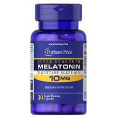 Puritan's Pride Melatonin 10 mg 30 капс Мелатонин