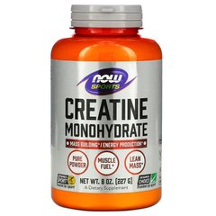 NOW Creatine Monohydrate Powder - 227 грам Креатин