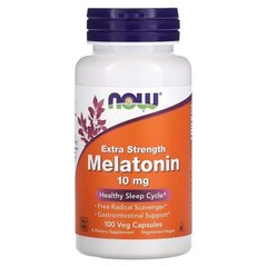 NOW Melatonin 10 mg 100 капс. Мелатонин